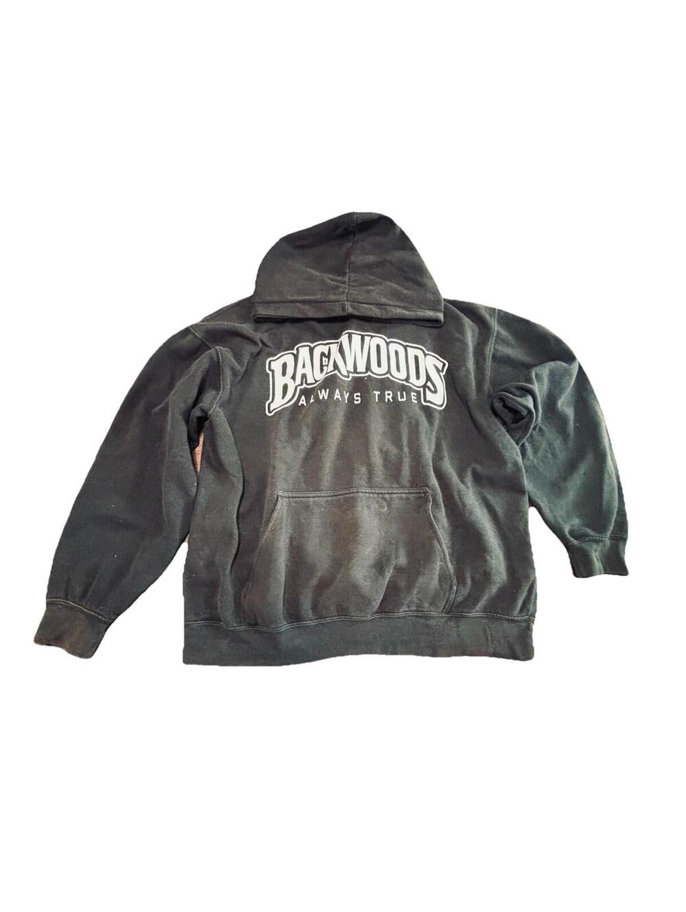 Backwoods Rick and Morty Black Hoodie L